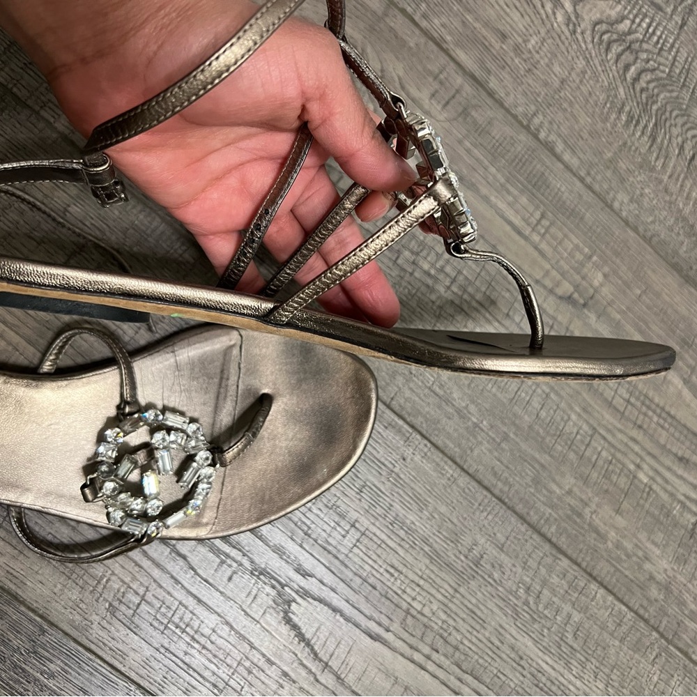 Gucci silver rhinestone sandals - Picture 3 of 9